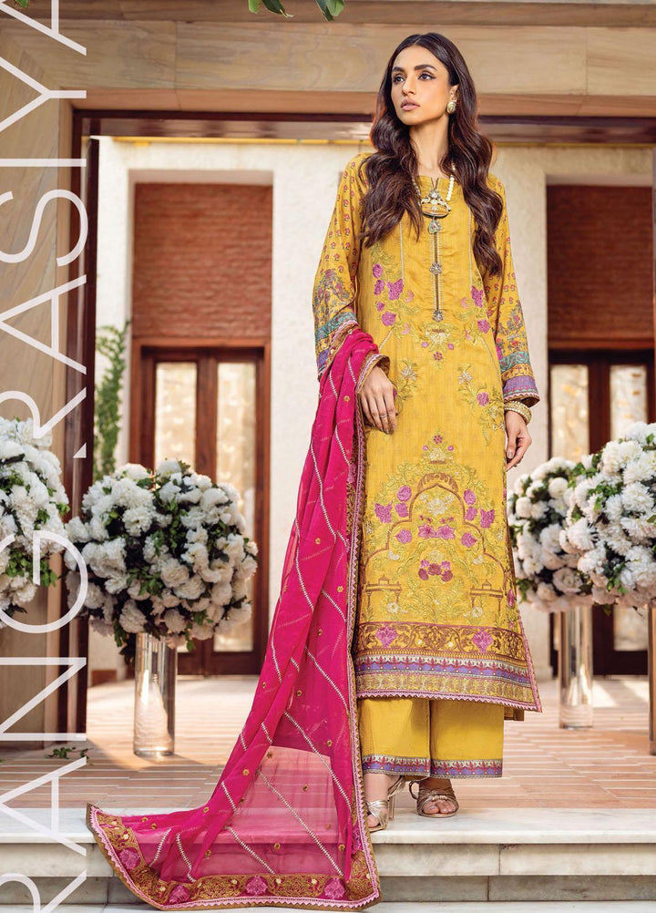 Florence By Rang Rasiya Embroidered Lawn Suits Unstitched 3 Piece RR21FF 01 Raau - Festive Collection