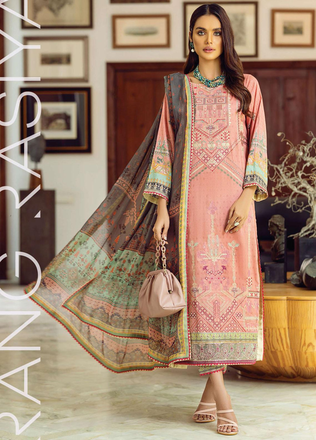 Florence By Rang Rasiya Embroidered Lawn Suits Unstitched 3 Piece RR21FF 06 Tribascus - Festive Collection