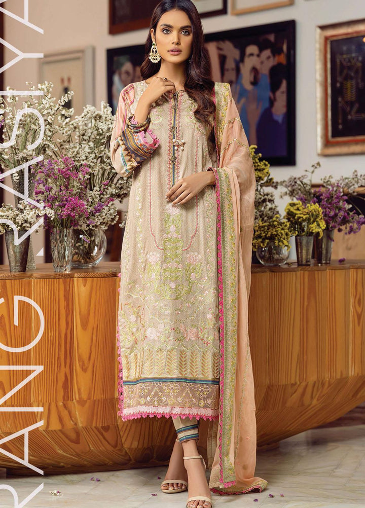Florence By Rang Rasiya Embroidered Lawn Suits Unstitched 3 Piece RR21FF 07 Siena - Festive Collection