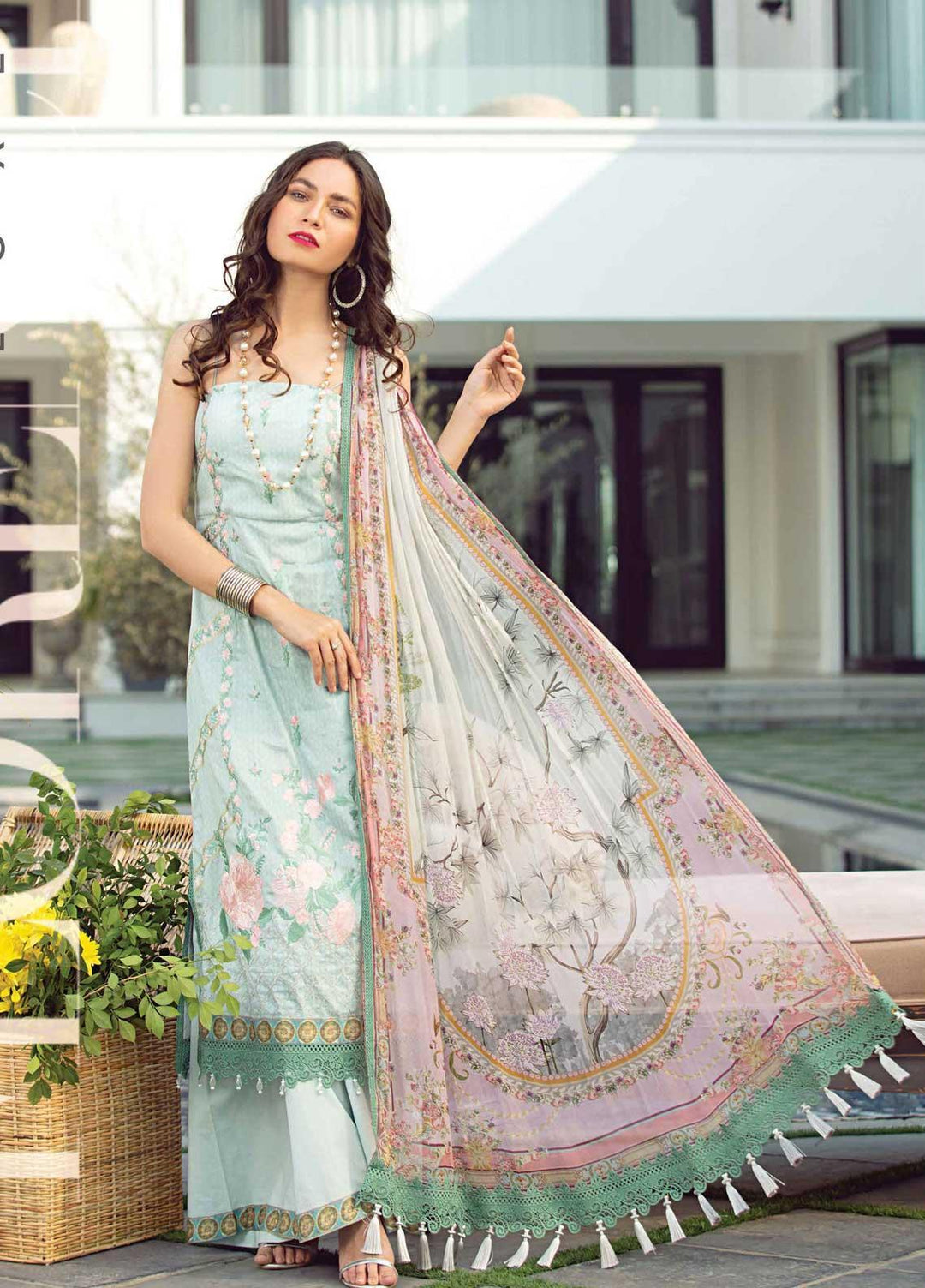 Florence By Rang Rasiya Embroidered Lawn Suits Unstitched 3 Piece RR21F 01 - Summer Collection