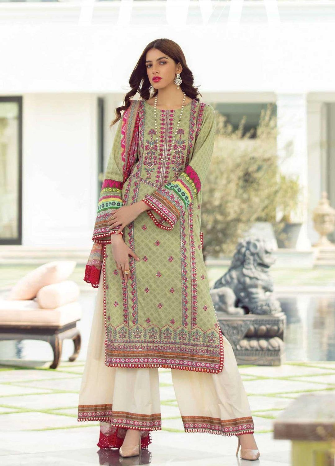 Florence By Rang Rasiya Embroidered Lawn Suits Unstitched 3 Piece RR21F 03 - Summer Collection