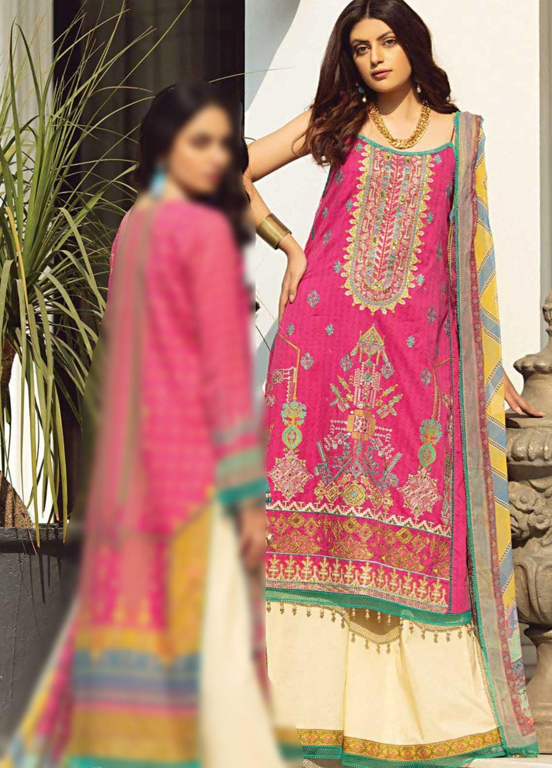 Florence By Rang Rasiya Embroidered Lawn Suits Unstitched 3 Piece RR21F 07 - Summer Collection
