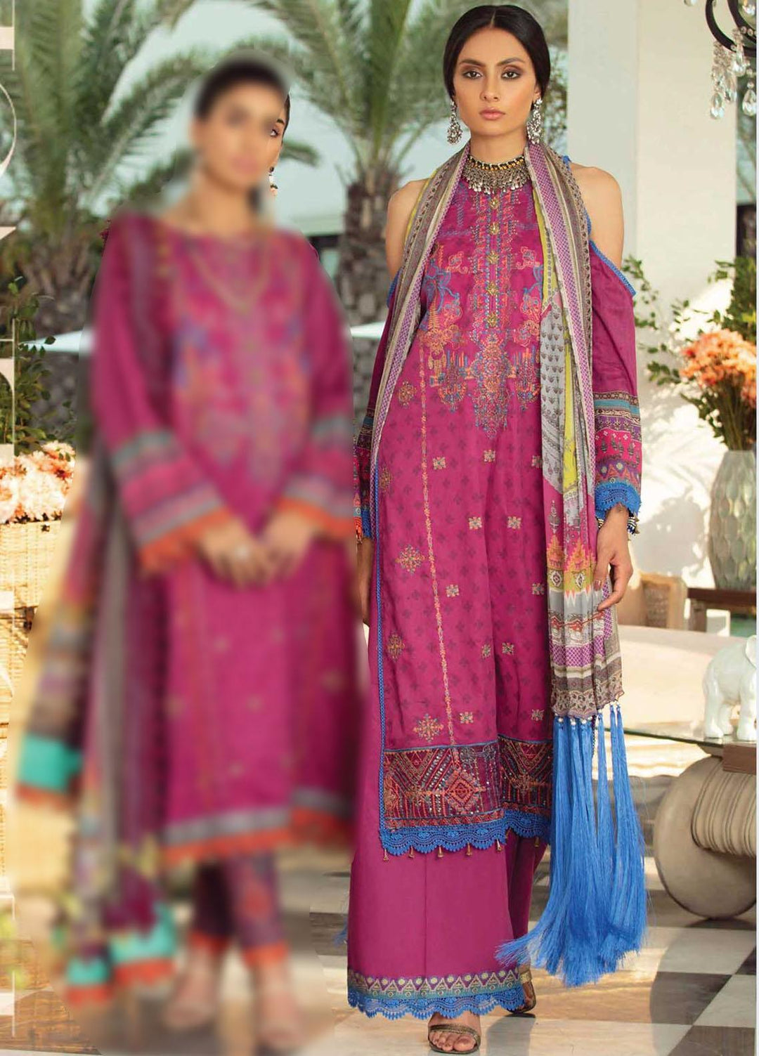 Florence By Rang Rasiya Embroidered Lawn Suits Unstitched 3 Piece RR21F 08 - Summer Collection