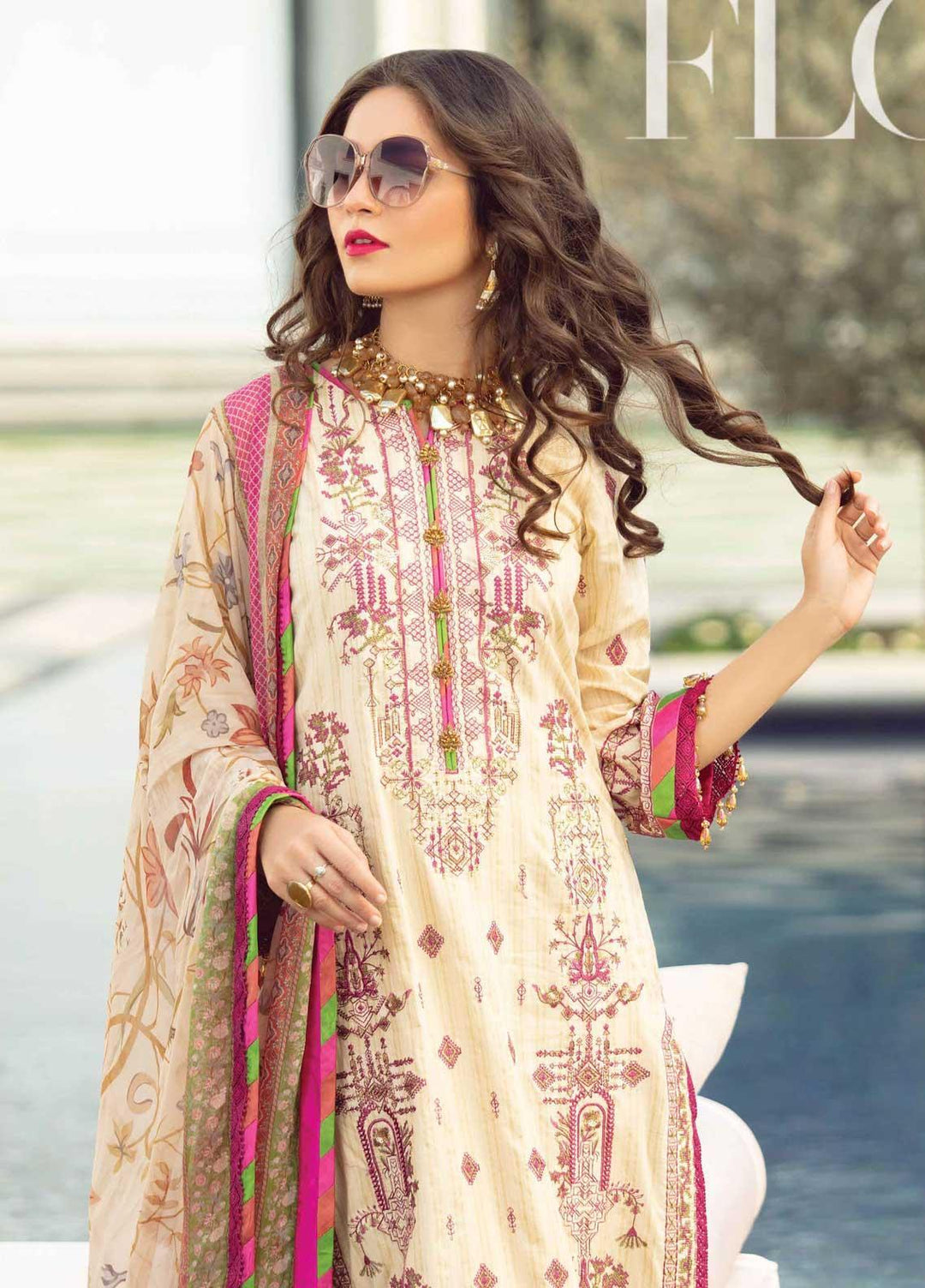Florence By Rang Rasiya Embroidered Lawn Suits Unstitched 3 Piece RR21F 09 - Summer Collection
