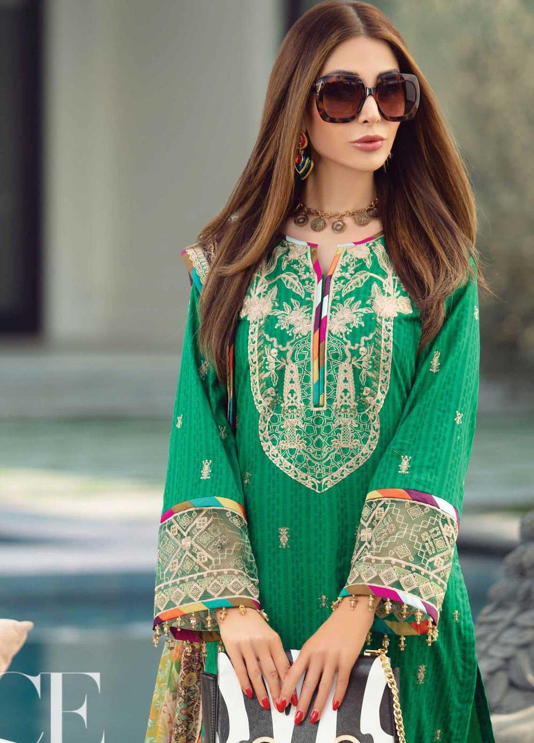 Florence By Rang Rasiya Embroidered Lawn Suits Unstitched 3 Piece RR21F 10 - Summer Collection