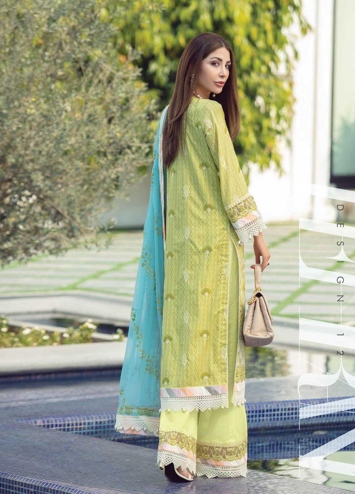 Florence By Rang Rasiya Embroidered Lawn Suits Unstitched 3 Piece RR21F 12 - Summer Collection