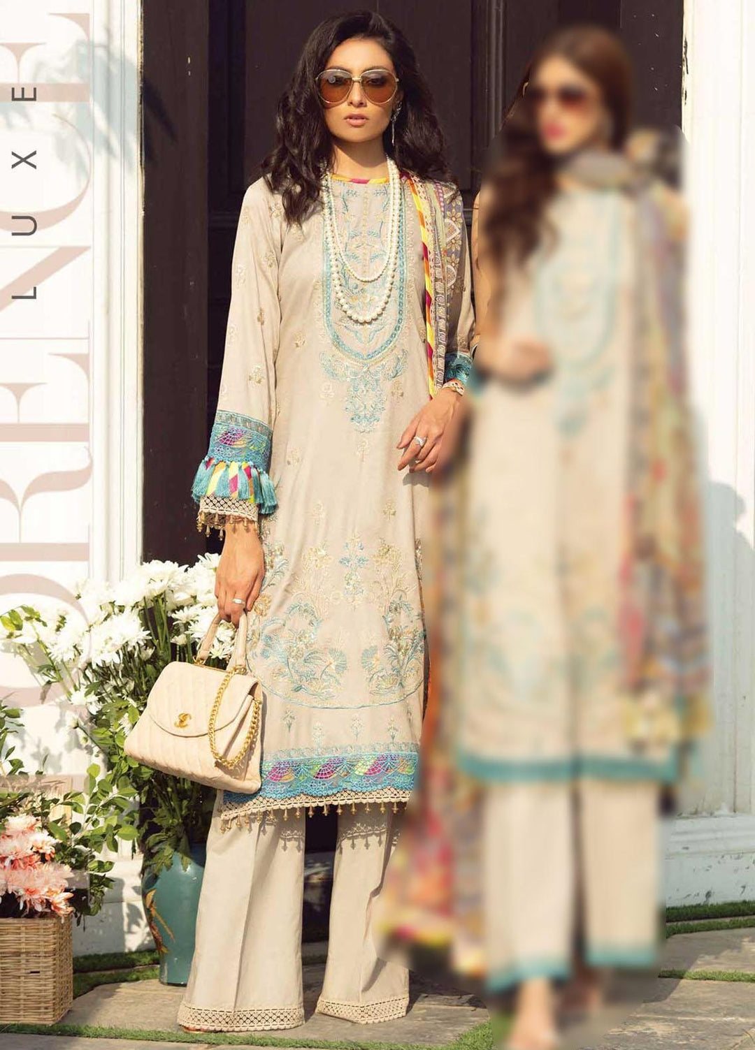 Florence By Rang Rasiya Embroidered Lawn Suits Unstitched 3 Piece RR21F 13 - Summer Collection