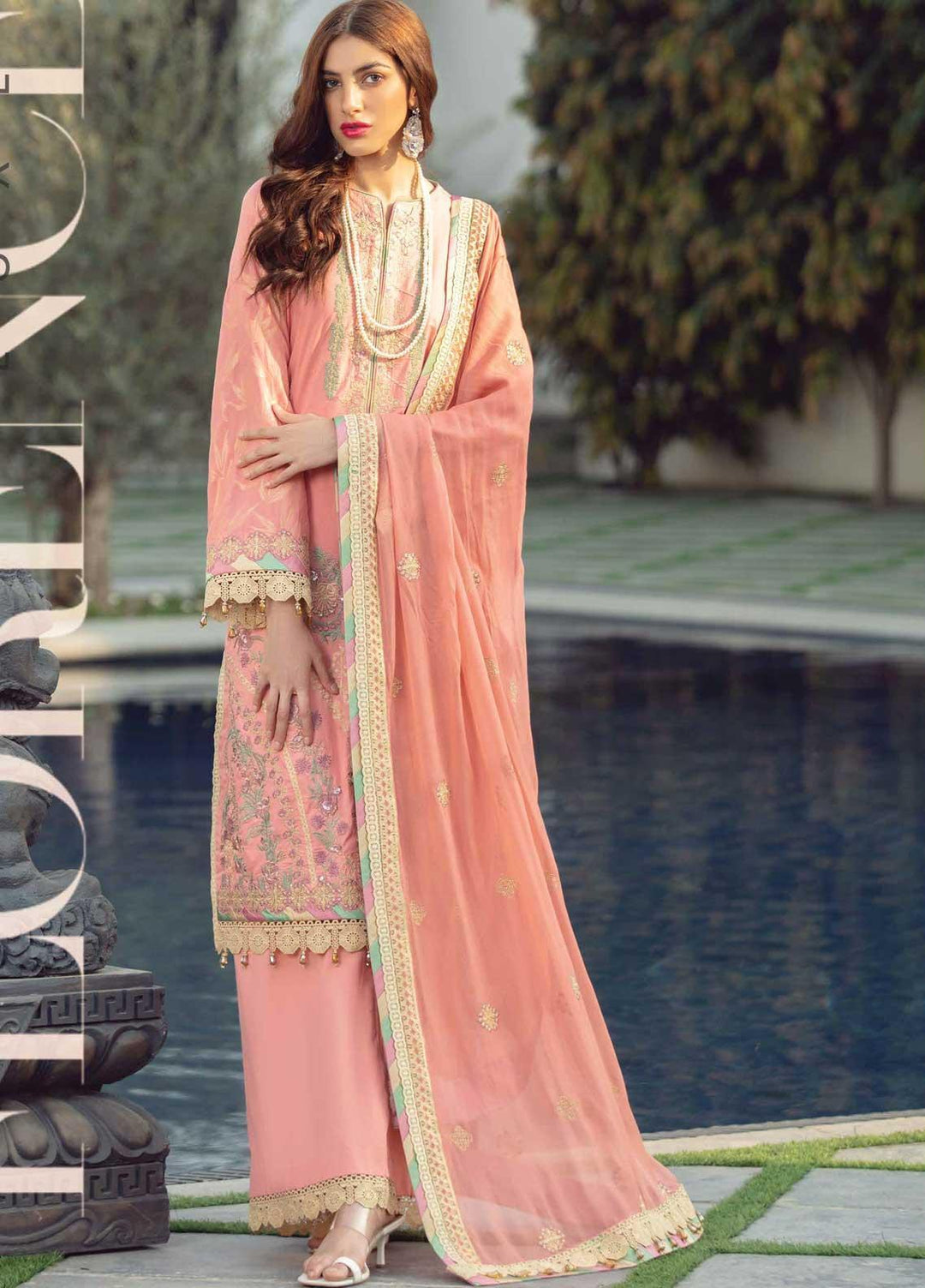 Florence By Rang Rasiya Embroidered Lawn Suits Unstitched 3 Piece RR21F 15 - Summer Collection