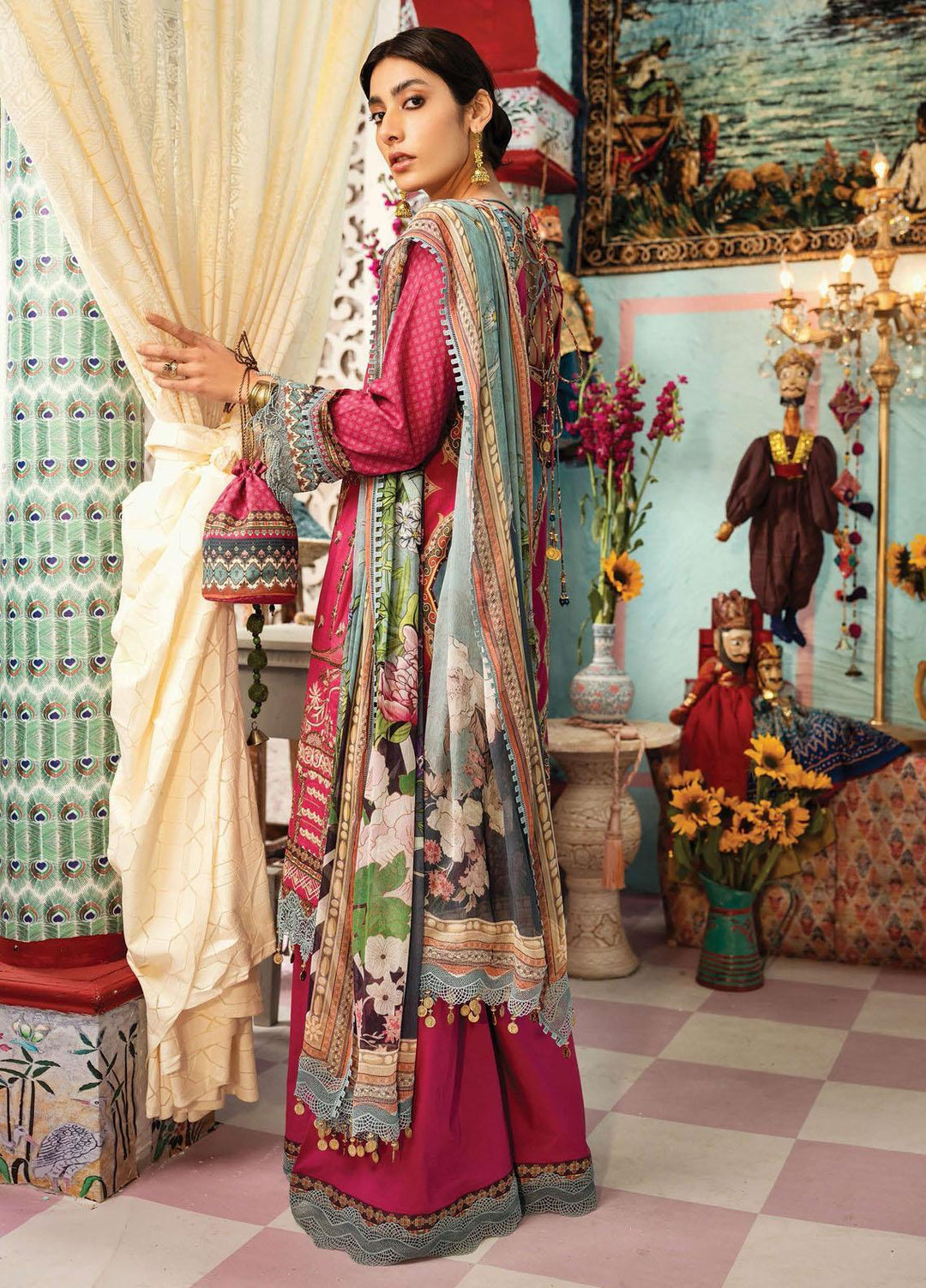 Florence Meherbano By Rang Rasiya Embroidered Lawn Suits Unstitched 3 Piece RR21FM 03 Kaia - Spring / Summer Collection