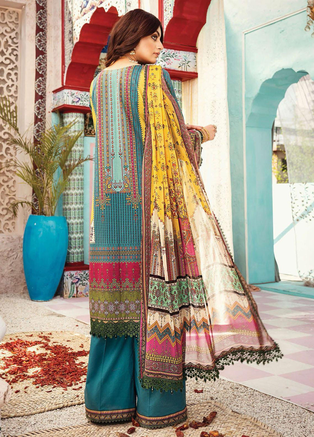 Florence Meherbano By Rang Rasiya Embroidered Lawn Suits Unstitched 3 Piece RR21FM 10 Virsa - Spring / Summer Collection