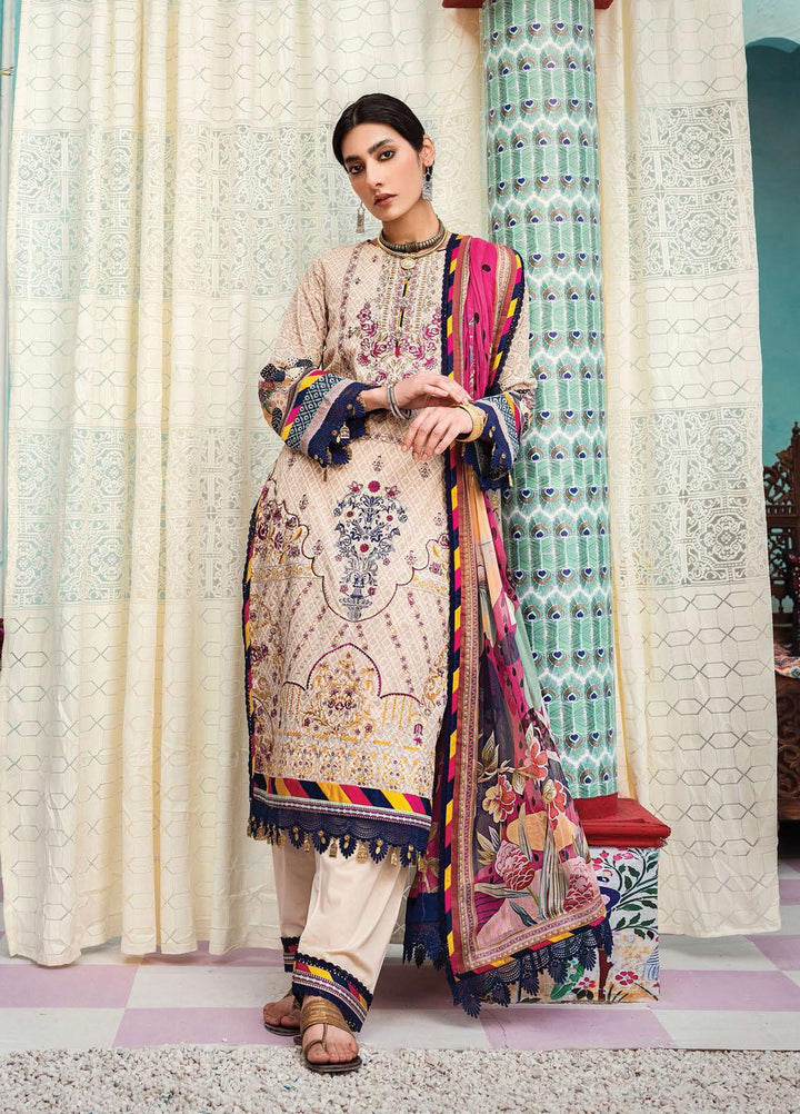 Florence Meherbano By Rang Rasiya Embroidered Lawn Suits Unstitched 3 Piece RR21FM 11 Rubaiyat - Spring / Summer Collection