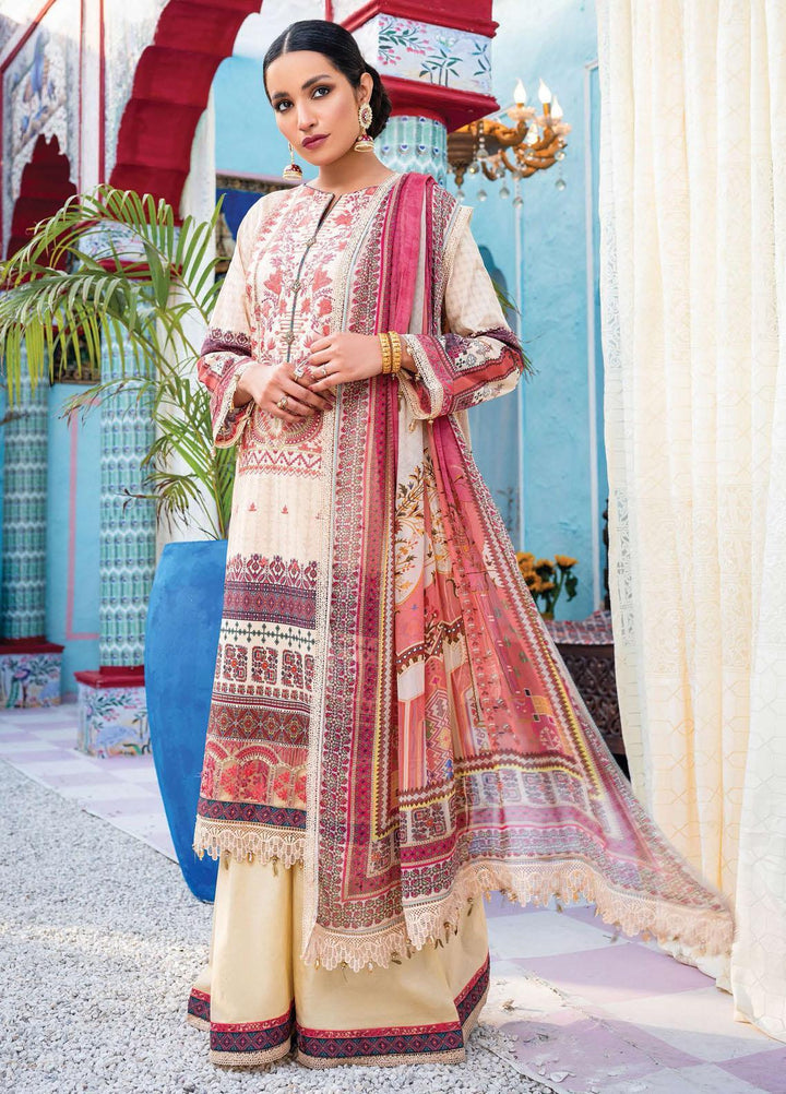 Florence Meherbano By Rang Rasiya Embroidered Lawn Suits Unstitched 3 Piece RR21FM 13 Pareesa - Spring / Summer Collection