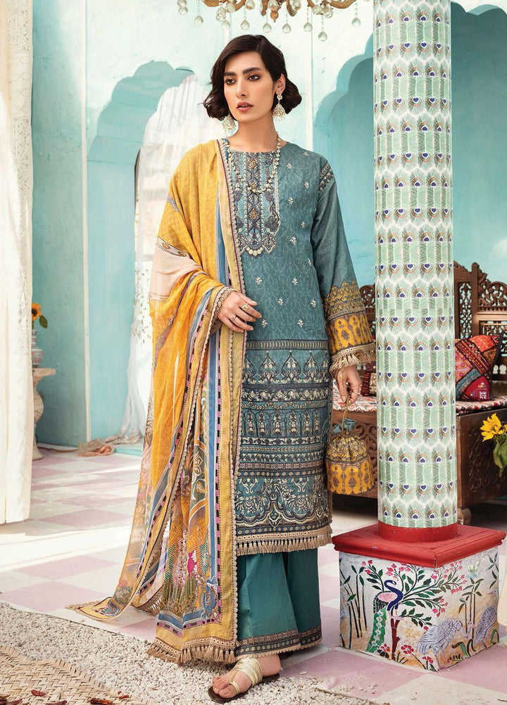 Florence Meherbano By Rang Rasiya Embroidered Lawn Suits Unstitched 3 Piece RR21FM 15 Veehari - Spring / Summer Collection