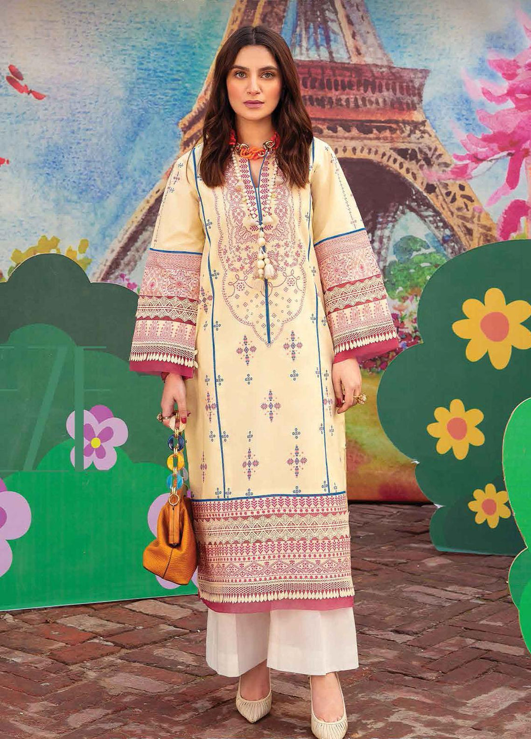 Lifestyle By Rang Rasiya Printed Lawn  Unstitched Kurti RR22PL 15 Bay Breeze - Summer Collection