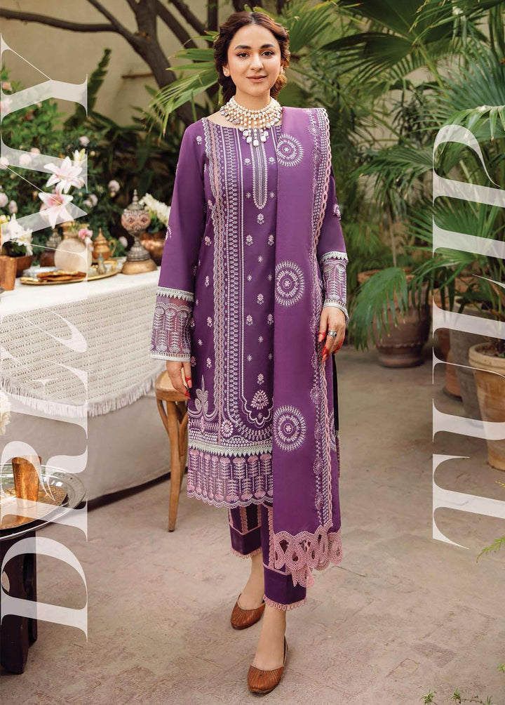 Maskan By Rang Rasiya Embroidered Lawn Suits Unstitched 3 Piece RR22M 02 Dreamy Tulip - Eid Collection