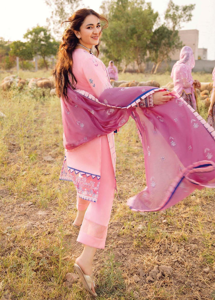 Maskan By Rang Rasiya Embroidered Lawn Suits Unstitched 3 Piece RR22M 05 Rosette - Eid Collection