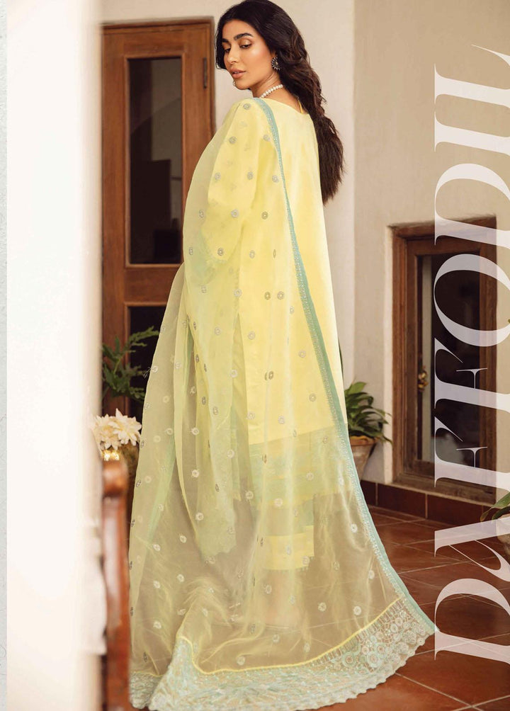 Maskan By Rang Rasiya Embroidered Lawn Suits Unstitched 3 Piece RR22M 08 Daffodil - Eid Collection