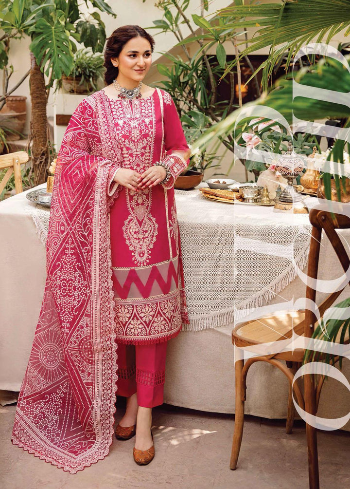 Maskan By Rang Rasiya Embroidered Lawn Suits Unstitched 3 Piece RR22M 11 Wild Orchid - Eid Collection