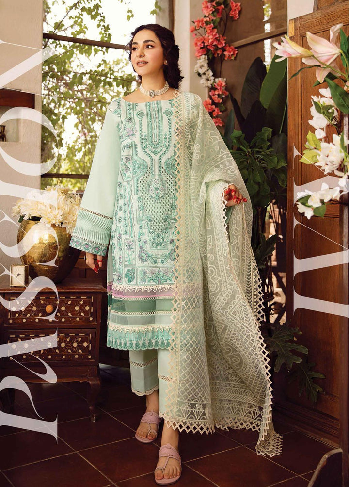 Maskan By Rang Rasiya Embroidered Lawn Suits Unstitched 3 Piece RR22M 14 Passion Ivy - Eid Collection
