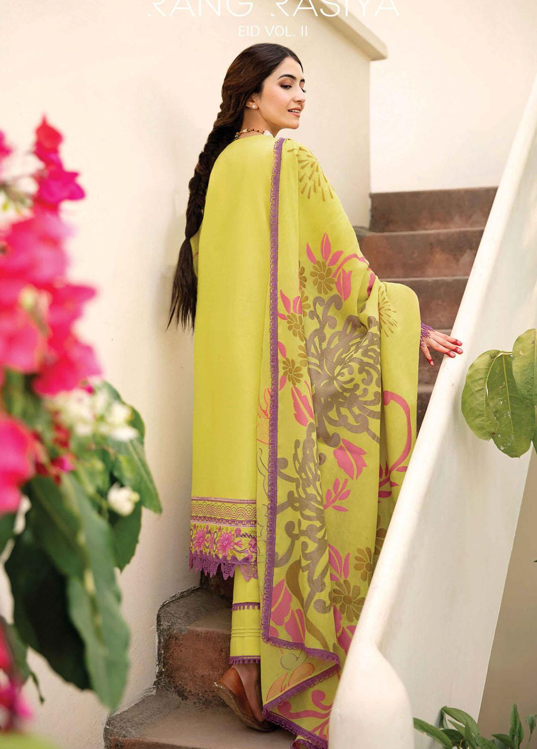 Maskan By Rang Rasiya Embroidered Lawn Suits Unstitched 3 Piece RR22M 15 Mayfair - Eid Collection