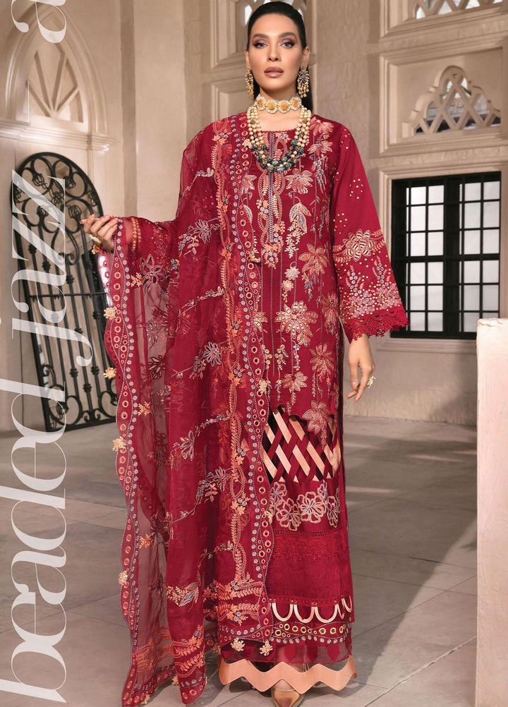 Mishri Si Yaadein By Rang Rasiya Embroidered Lawn Suits Unstitched 3 Piece RR22MY Beaded Jazz 3A - Premium Collection