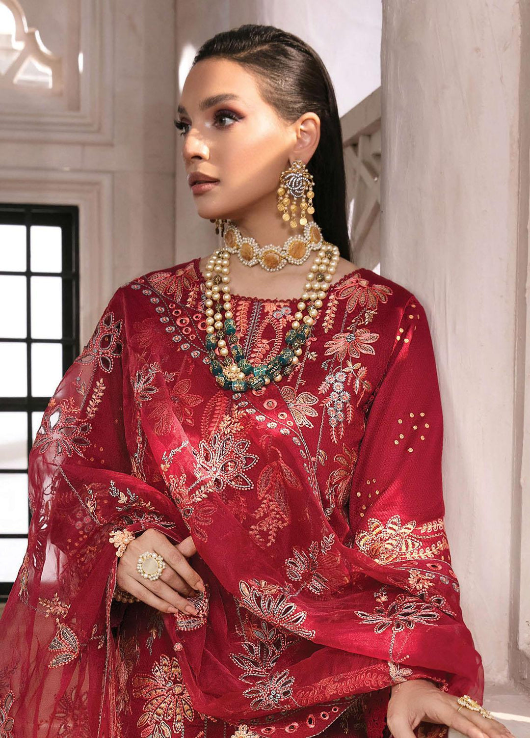 Mishri Si Yaadein By Rang Rasiya Embroidered Lawn Suits Unstitched 3 Piece RR22MY Beaded Jazz 3A - Premium Collection