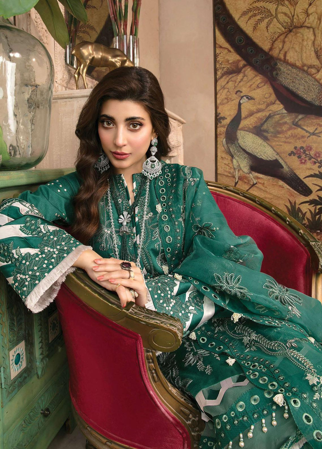 Mishri Si Yaadein By Rang Rasiya Embroidered Lawn Suits Unstitched 3 Piece RR22MY Beaded Jazz 3B - Premium Collection