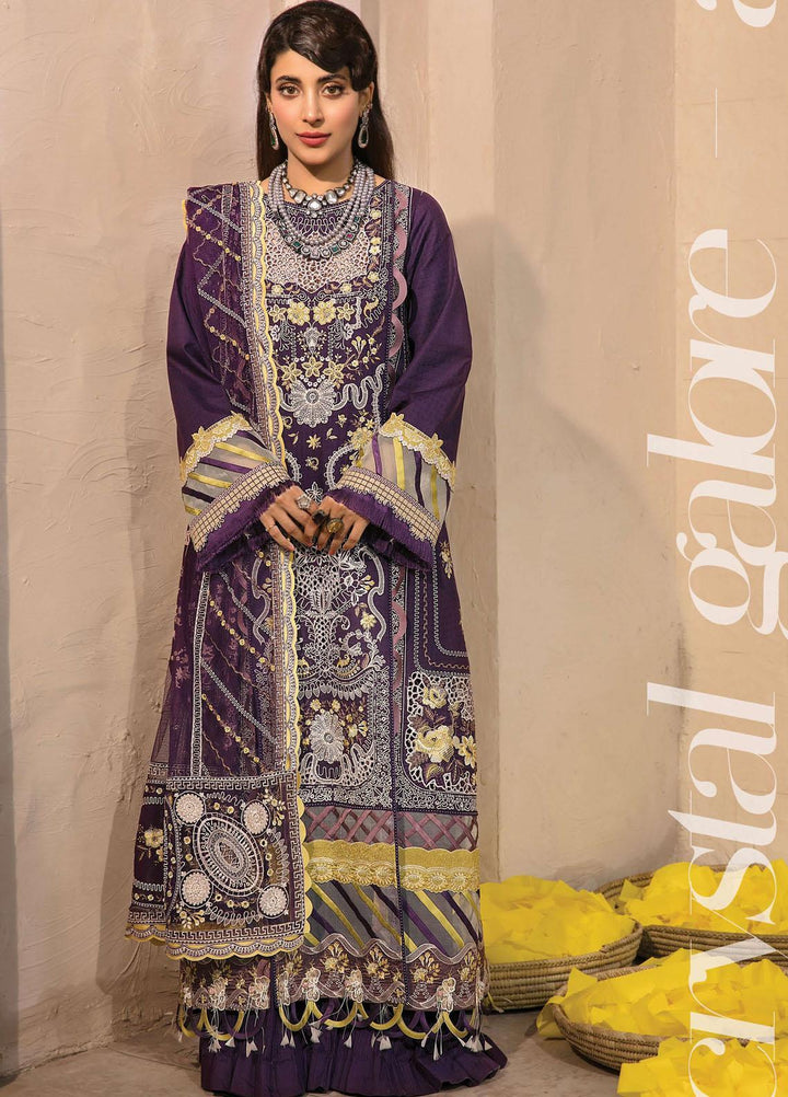 Mishri Si Yaadein By Rang Rasiya Embroidered Lawn Suits Unstitched 3 Piece RR22MY Crystal Galore 6A - Premium Collection