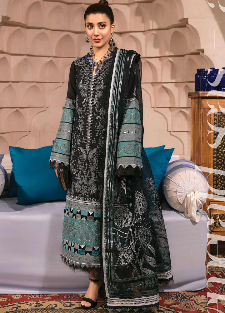 Mishri Si Yaadein By Rang Rasiya Embroidered Lawn Suits Unstitched 3 Piece RR22MY Emerald Seas 2A - Premium Collection