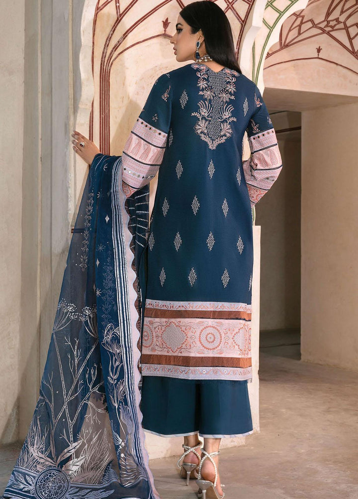 Mishri Si Yaadein By Rang Rasiya Embroidered Lawn Suits Unstitched 3 Piece RR22MY Emerald Seas 2B - Premium Collection