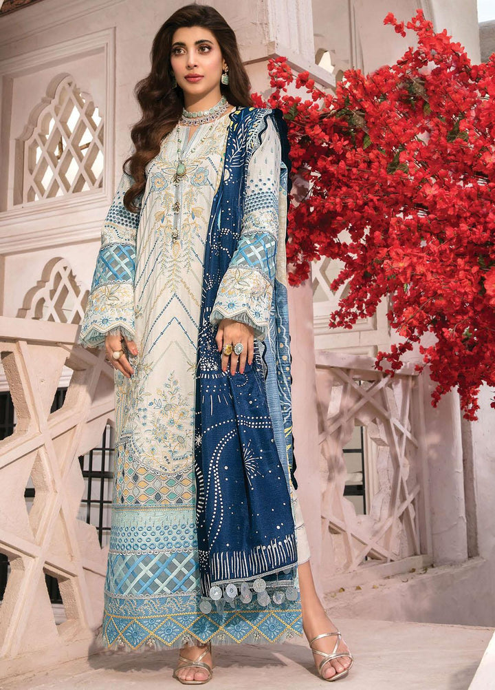 Mishri Si Yaadein By Rang Rasiya Embroidered Lawn Suits Unstitched 3 Piece RR22MY Iznik 1A - Premium Collection