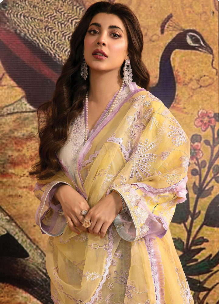 Mishri Si Yaadein By Rang Rasiya Embroidered Lawn Suits Unstitched 3 Piece RR22MY Lady Million 4A - Premium Collection