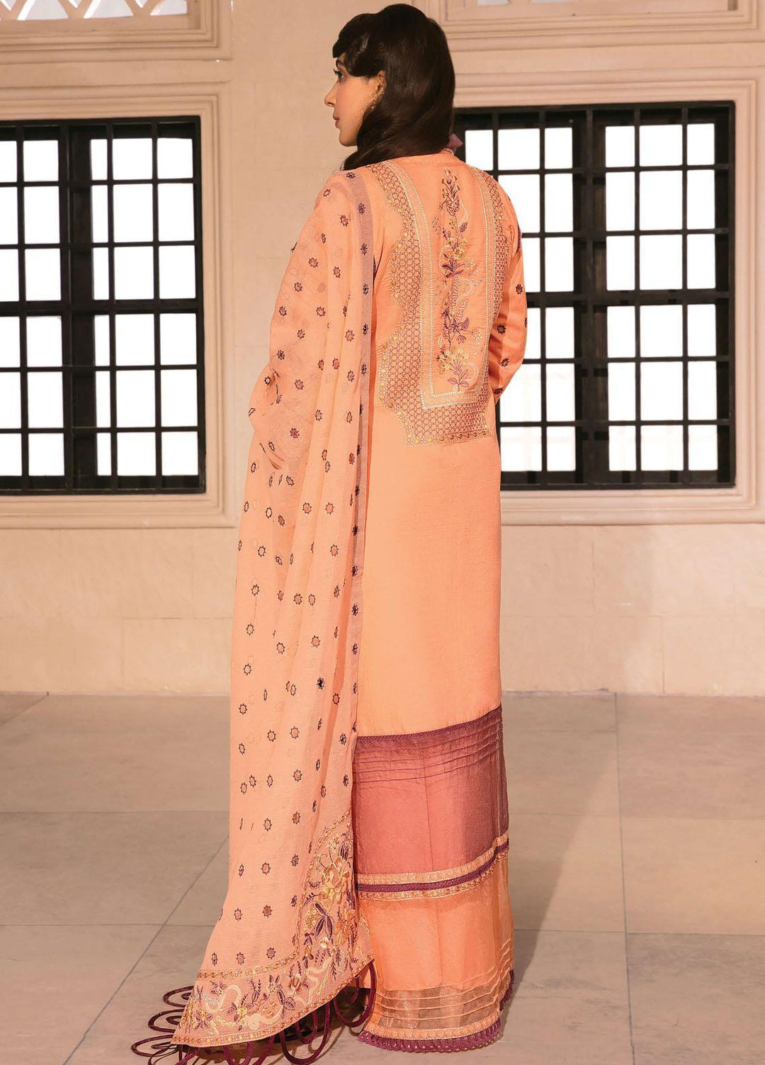 Mishri Si Yaadein By Rang Rasiya Embroidered Lawn Suits Unstitched 3 Piece RR22MY Moon Stone 7A - Premium Collection