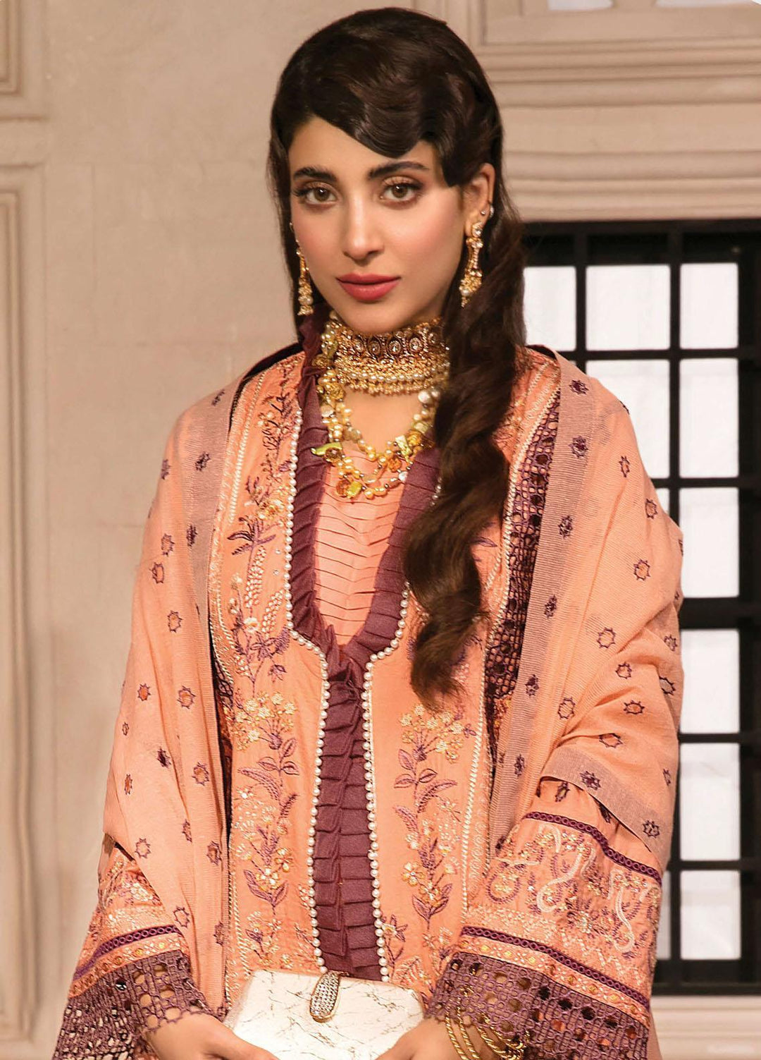 Mishri Si Yaadein By Rang Rasiya Embroidered Lawn Suits Unstitched 3 Piece RR22MY Moon Stone 7A - Premium Collection