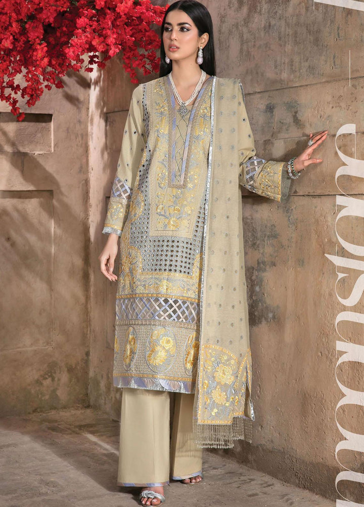 Mishri Si Yaadein By Rang Rasiya Embroidered Lawn Suits Unstitched 3 Piece RR22MY Moon Stone 7B - Premium Collection