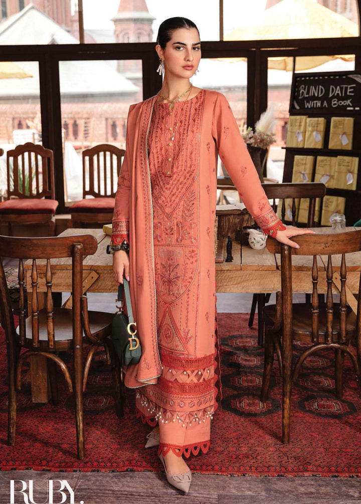 Rang Rasiya Embroidered Karandi Suits Unstitched 3 Piece RR22W D-01 - Winter Collection