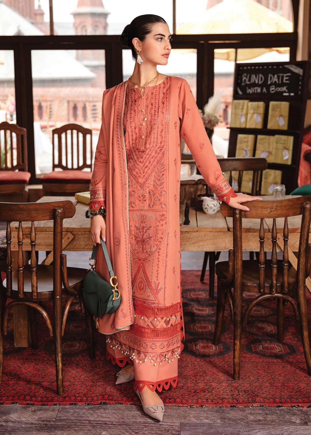 Rang Rasiya Embroidered Karandi Suits Unstitched 3 Piece RR22W D-01 - Winter Collection