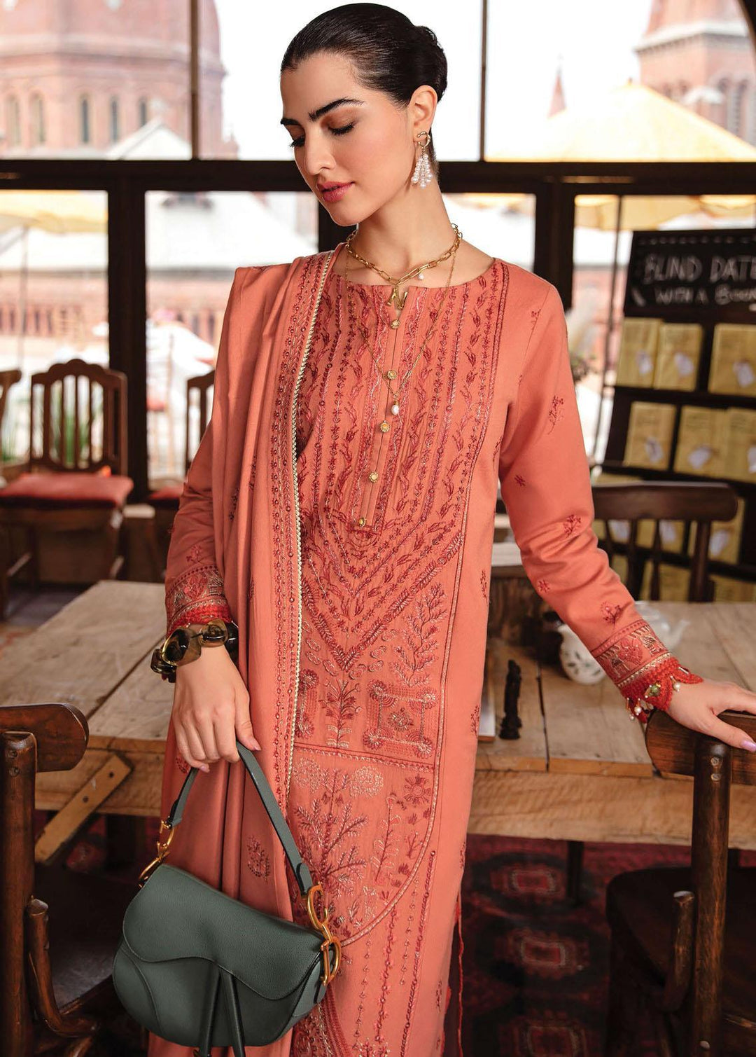 Rang Rasiya Embroidered Karandi Suits Unstitched 3 Piece RR22W D-01 - Winter Collection