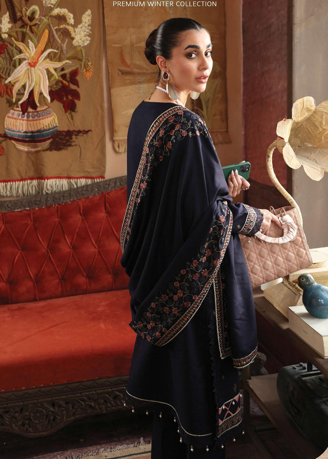 Rang Rasiya Embroidered Karandi Suits Unstitched 3 Piece RR22W D-02 - Winter Collection