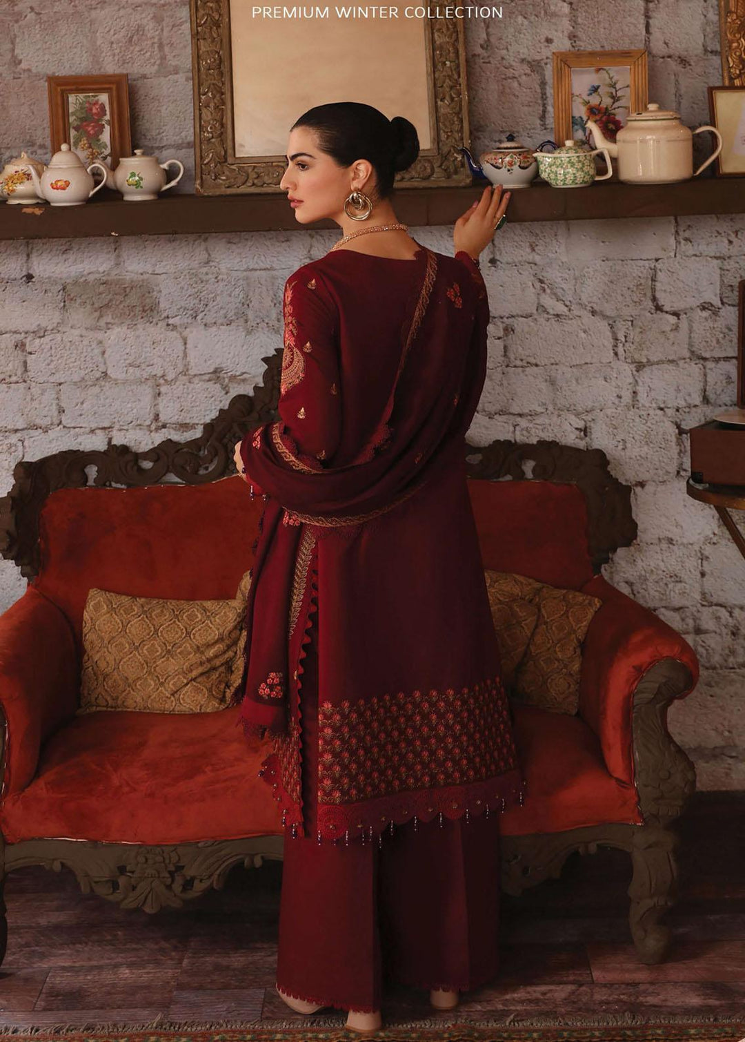Rang Rasiya Embroidered Karandi Suits Unstitched 3 Piece RR22W D-04 - Winter Collection