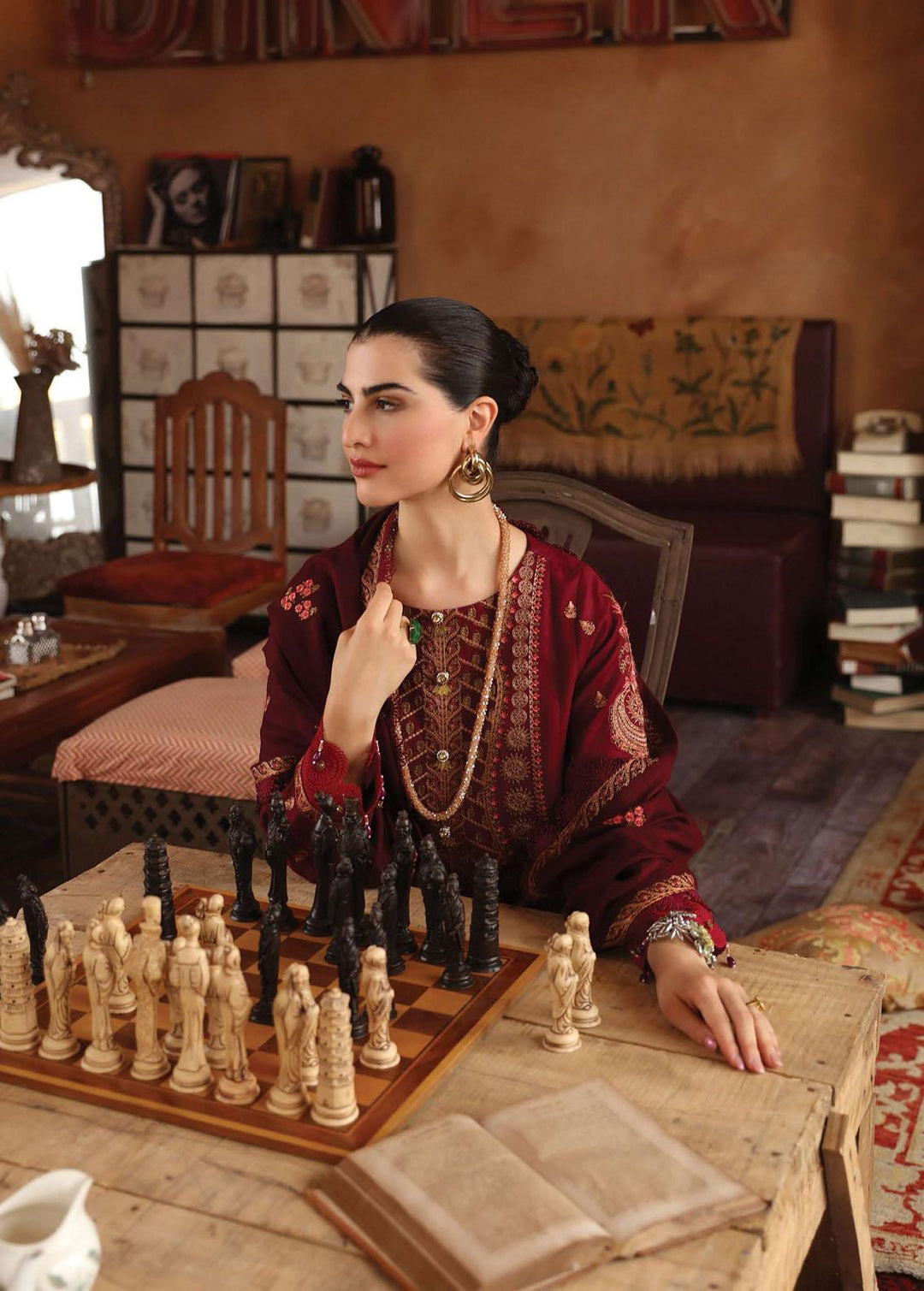 Rang Rasiya Embroidered Karandi Suits Unstitched 3 Piece RR22W D-04 - Winter Collection