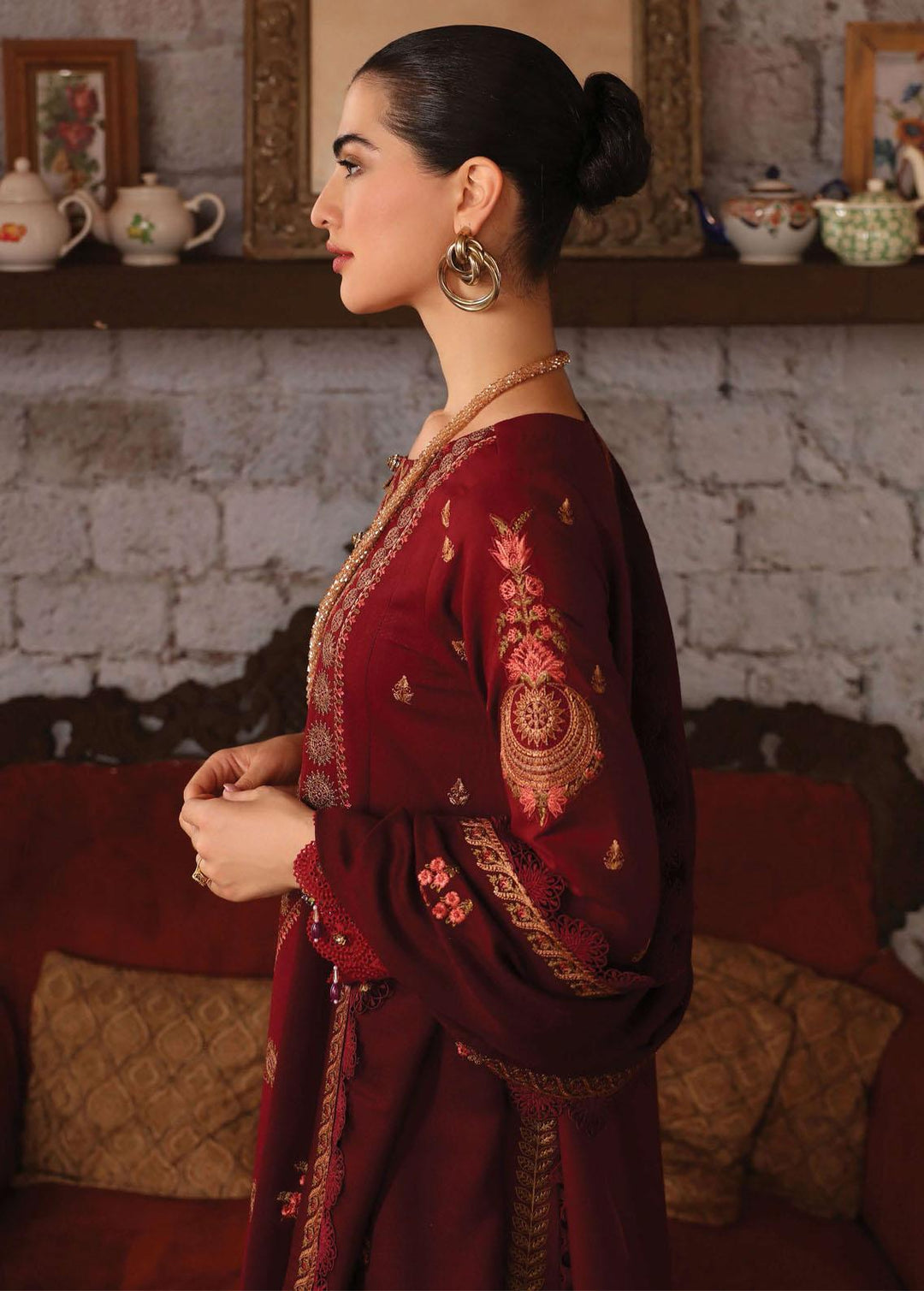 Rang Rasiya Embroidered Karandi Suits Unstitched 3 Piece RR22W D-04 - Winter Collection