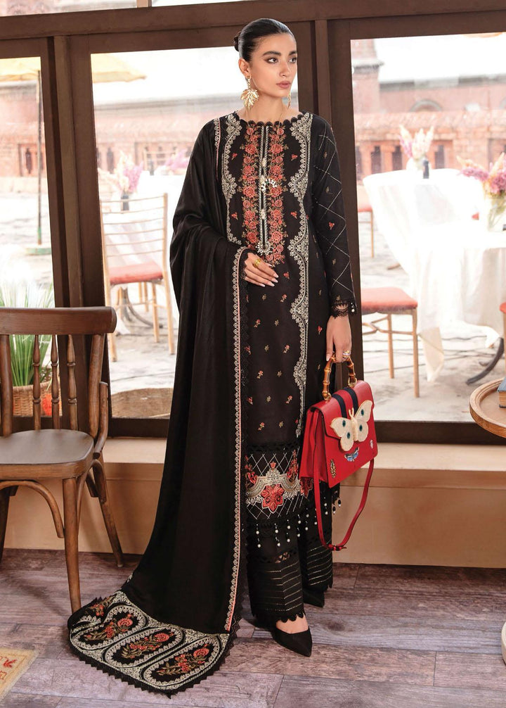 Rang Rasiya Embroidered Linen Suits Unstitched 3 Piece RR22W D-11 - Winter Collection