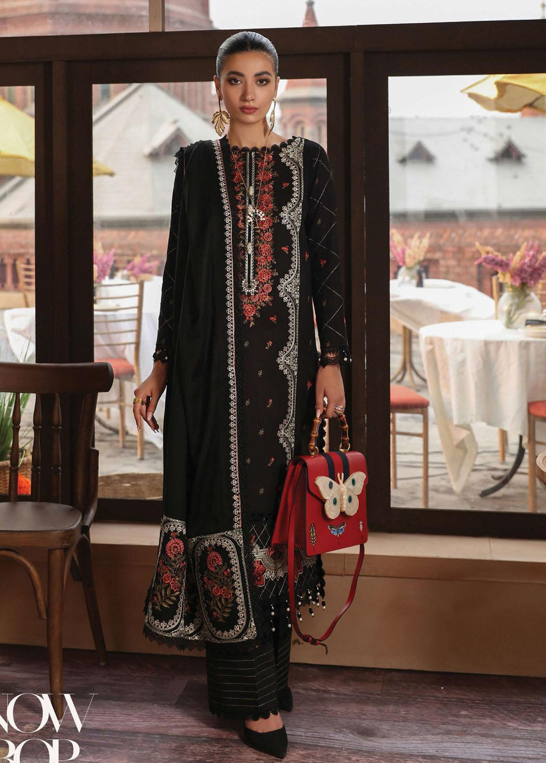 Rang Rasiya Embroidered Linen Suits Unstitched 3 Piece RR22W D-11 - Winter Collection