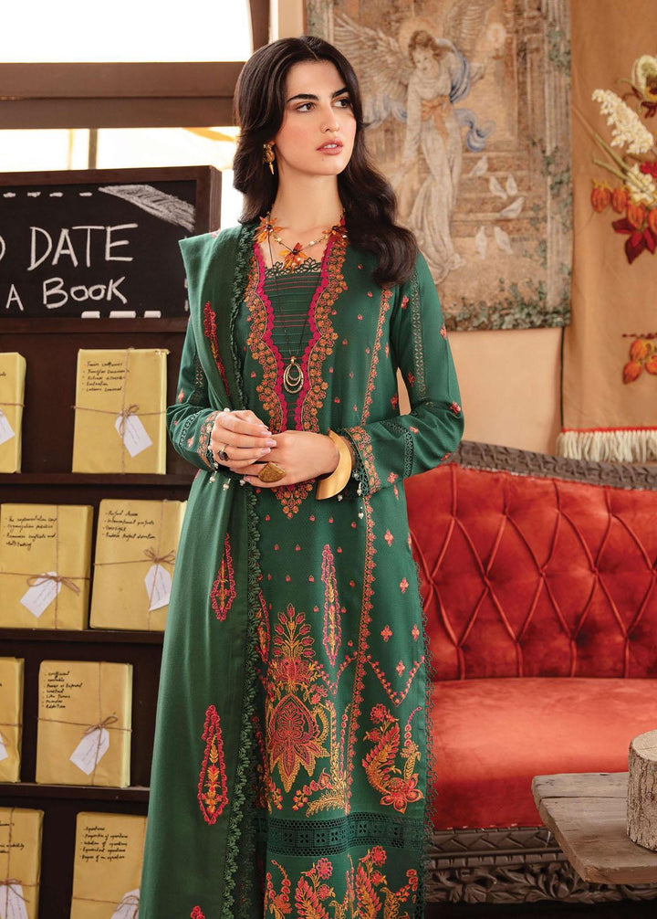 Rang Rasiya Embroidered Linen Suits Unstitched 3 Piece RR22W D-13 - Winter Collection