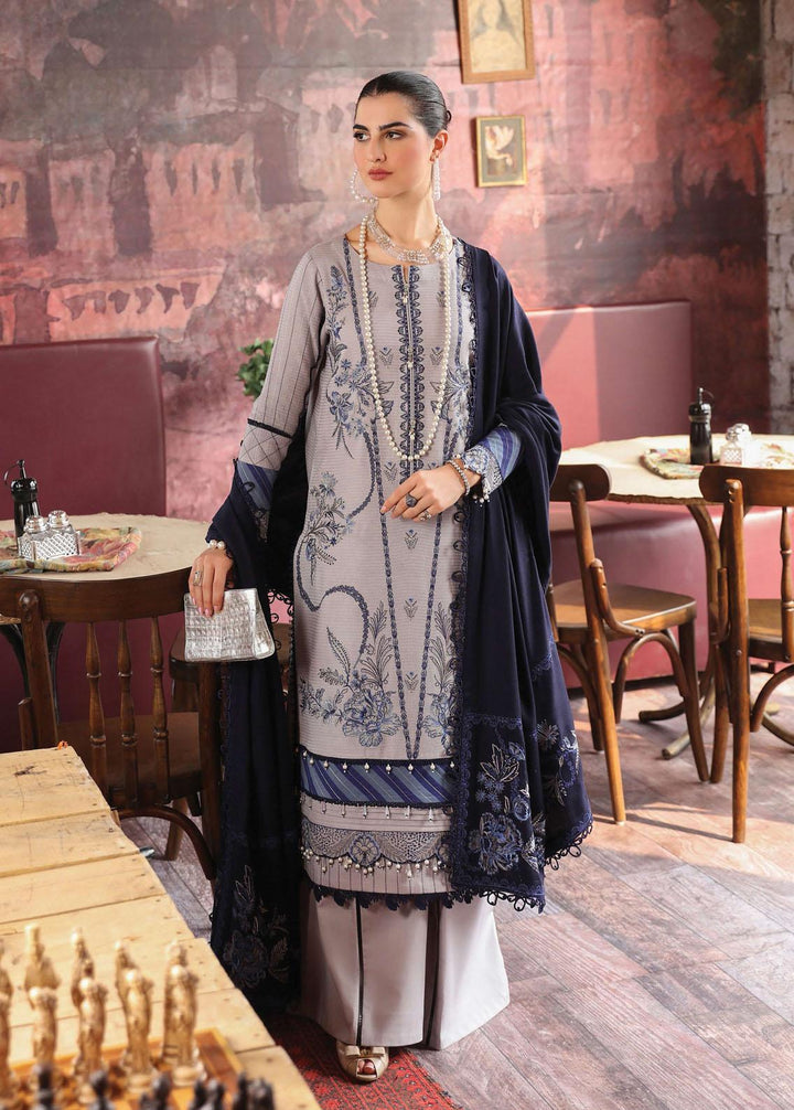 Rang Rasiya Embroidered Linen Suits Unstitched 3 Piece RR22W D-15 - Winter Collection