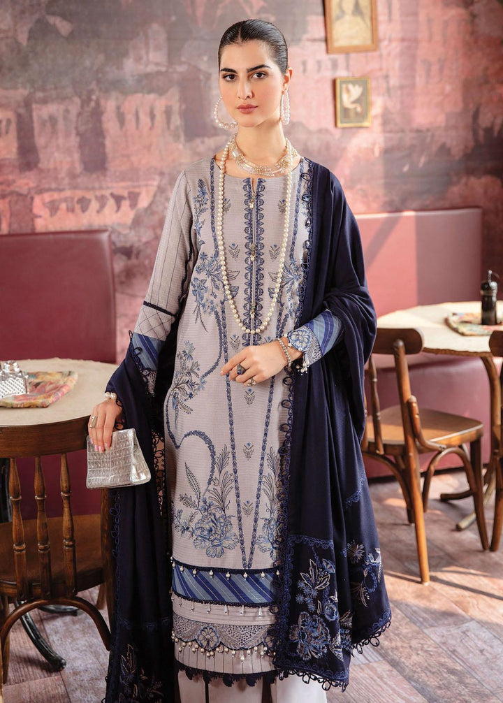 Rang Rasiya Embroidered Linen Suits Unstitched 3 Piece RR22W D-15 - Winter Collection
