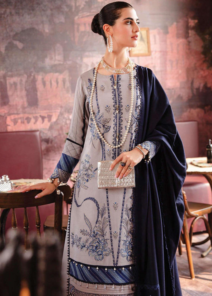 Rang Rasiya Embroidered Linen Suits Unstitched 3 Piece RR22W D-15 - Winter Collection