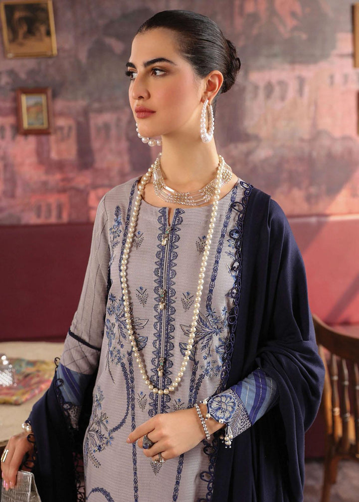 Rang Rasiya Embroidered Linen Suits Unstitched 3 Piece RR22W D-15 - Winter Collection