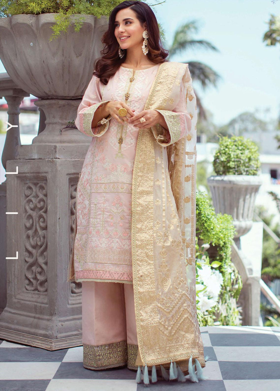 Rang Rasiya Embroidered Cotton Suits Unstitched 3 Piece RR21E 04 Lily - Premium Collection